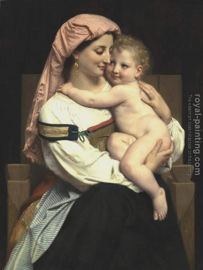 William-Adolphe Bouguereau : Femme de Cervara et Son Enfant, Woman of Cervara and Her Child